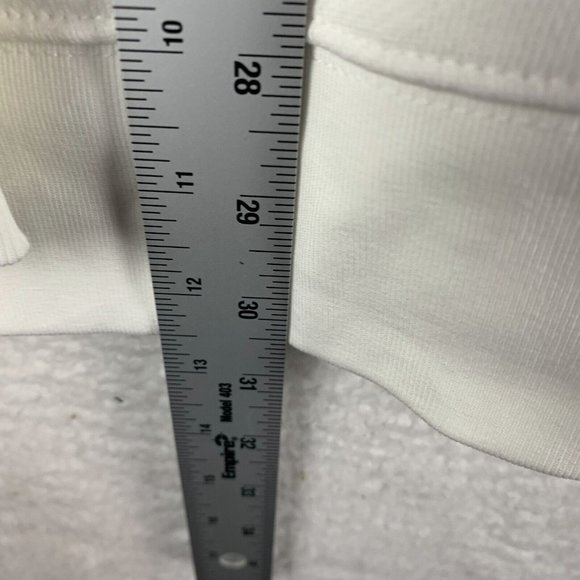 Adidas Sweatshirt Treefoil Women's 1X White Stretch Crew Neck Long Sleeve 7494 - Picture 8 of 9